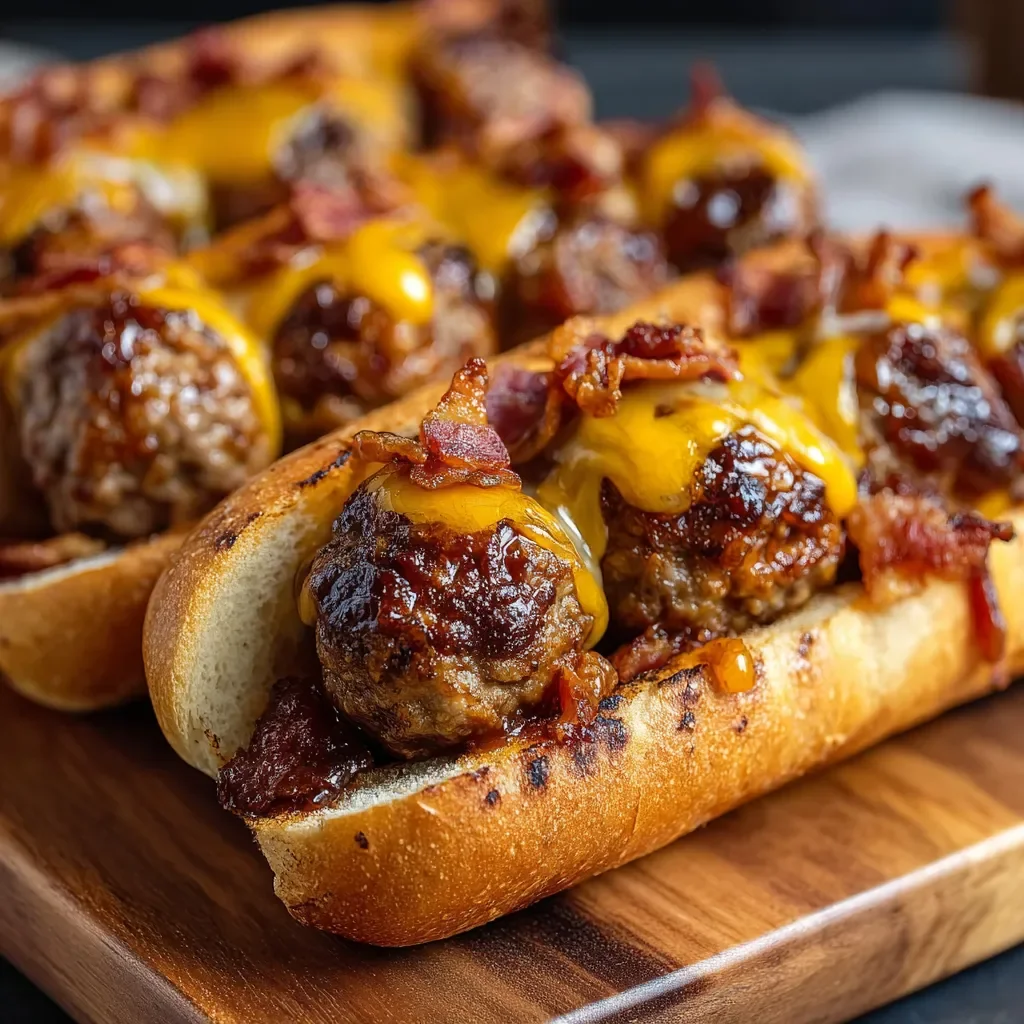 Bourbon BBQ Bacon Cheeseburger Meatballs (Ready in 30 Minutes)