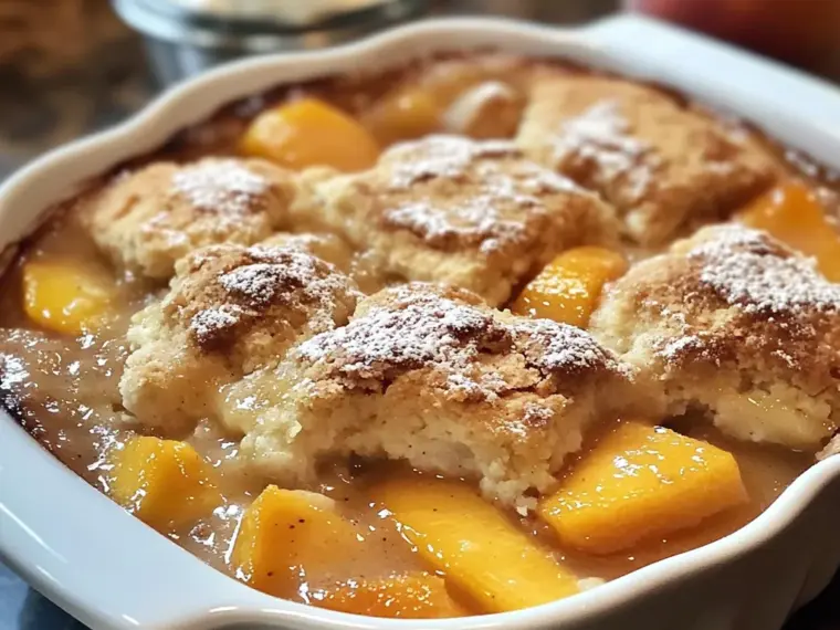 Classic Old Time Peach Cobbler (Old-Fashioned and Easy)