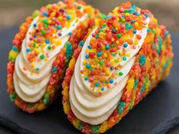 Unleash Your Inner Dessert Architect: Crafting Whimsical Cereal-Shell Cheesecake Tacos