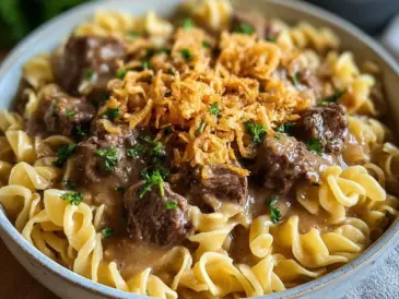 Hearty Beef French Onion Noodles | Quick Comfort Food