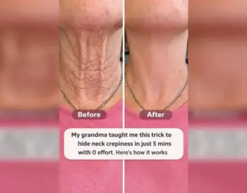 My grandma taught me this trick to hide neck crepiness in just 5 mins with 0 effort. Here’s how it works