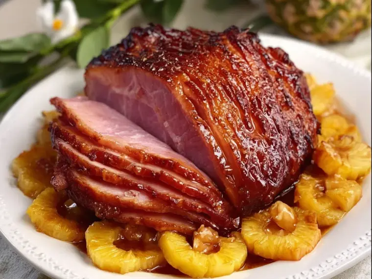 Pineapple Brown Sugar Ham with Sweet Glaze (Holiday Easy)