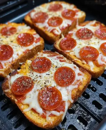 Texas Toast Pizza in Air Fryer - Quick 20 Minute Recipe