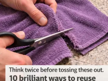 Think twice before tossing these out. 10 brilliant ways to reuse worn bath towels