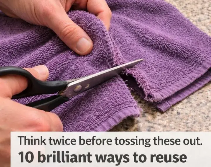 Think twice before tossing these out. 10 brilliant ways to reuse worn bath towels